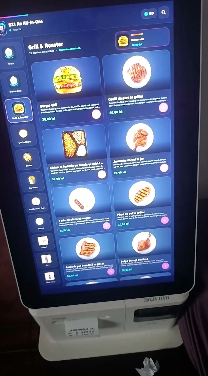 S21 All-In-One Kiosk APK instalat pe terminal SUNMI